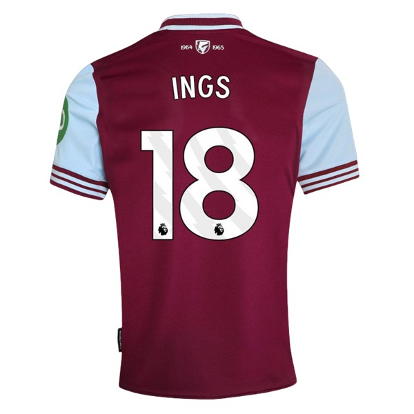 Fotbollströjor Billigt West Ham United Hemmatröja 2024/25 Kortärmad Danny Ings 18