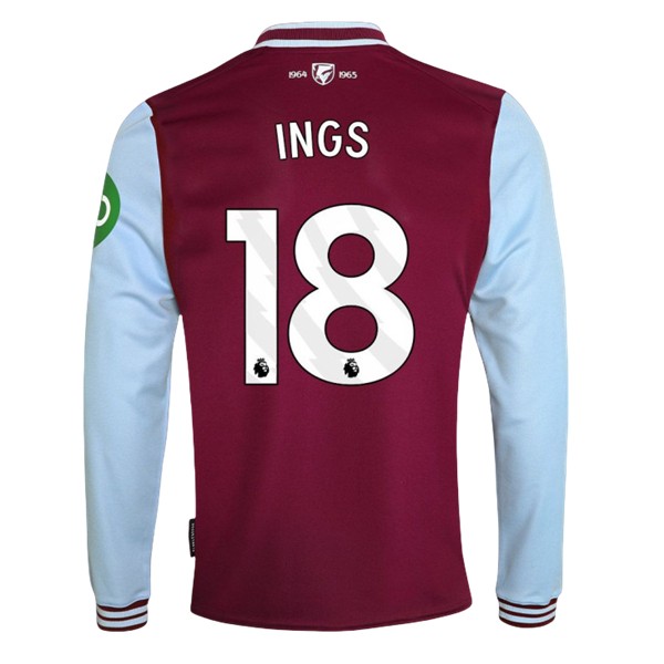 Fotbollströjor Billigt West Ham United Hemmatröja 2024/25 Långärmad Danny Ings 18