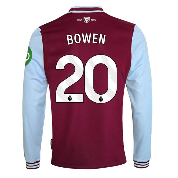 Fotbollströjor Billigt West Ham United Hemmatröja 2024/25 Långärmad Jarrod Bowen 20