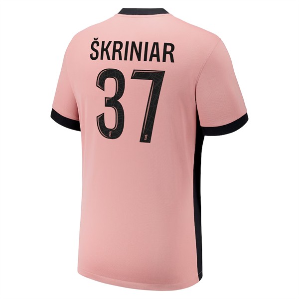 Fotbollströjor med tryck Milan Škriniar 37 Paris Saint-Germain Tredjetröja 2024/25 Kortärmad