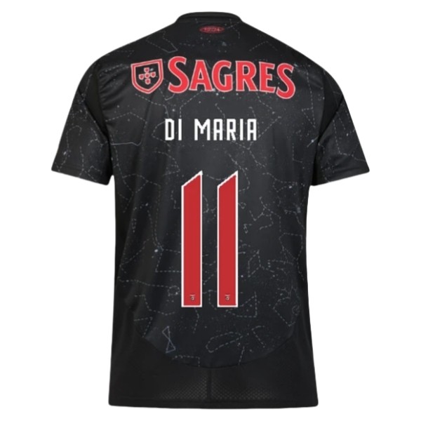 Herr SL Benfica Bortatröja 2024/25 Kortärmad Fotbollskläder med namn Ángel Di María 11