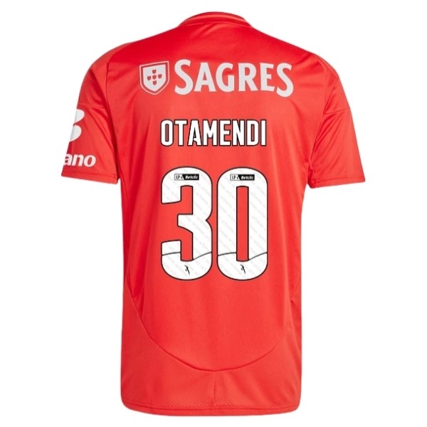 Herr SL Benfica Hemmatröja 2024/25 Fotbollskläder med namn Nicolás Otamendi 30