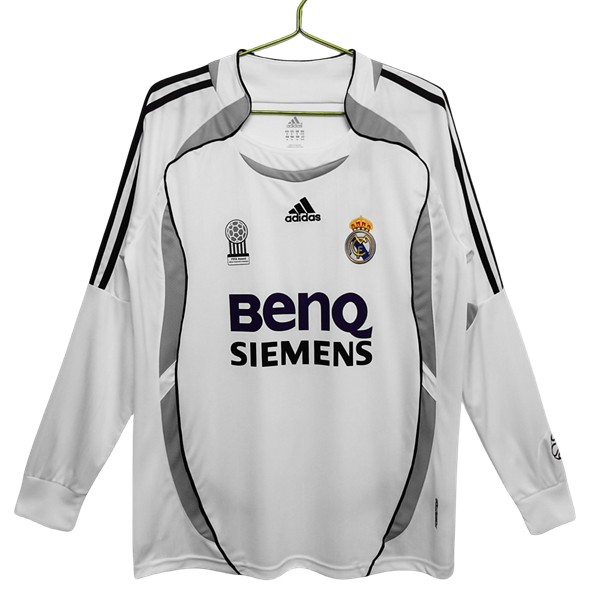 Köpa Billiga Fotbollströjor Real Madrid Hemmatröja Retro 2006-2007 Långärmad