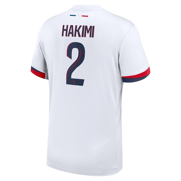 Matchtröjor Fotboll Paris Saint-Germain Bortatröja 2024/25 Kortärmad med tryck Achraf Hakimi 2