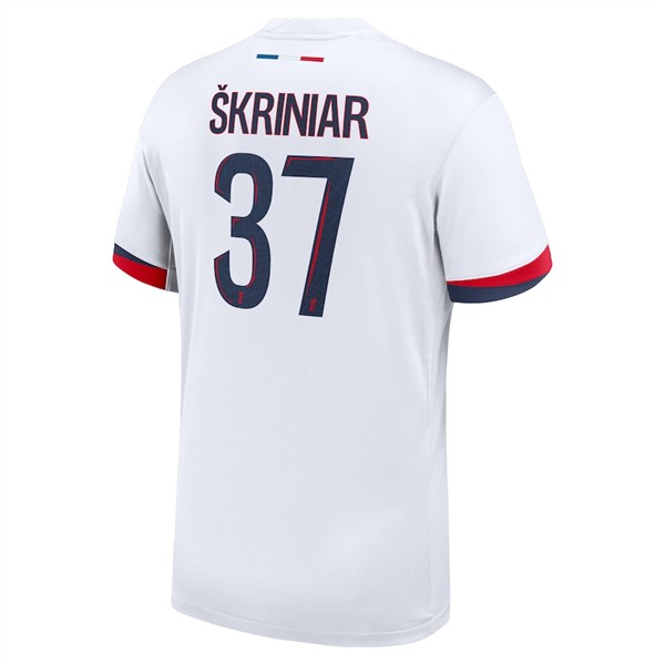 Matchtröjor Fotboll Paris Saint-Germain Bortatröja 2024/25 Kortärmad med tryck Milan Škriniar 37