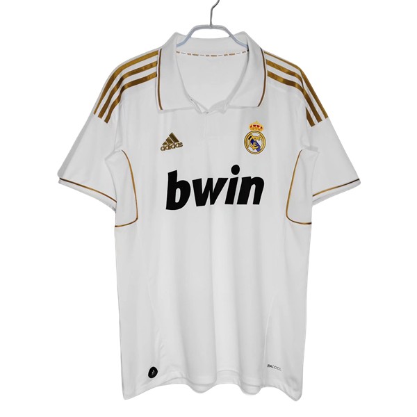 Real Madrid Hemmatröja Retro 2011-2012 Kortärmad fotbollströjor för män