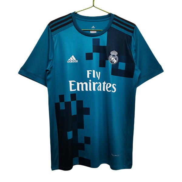 Real Madrid Tredjetröja Retro 2017-2018 Kortärmad fotbollströjor för män