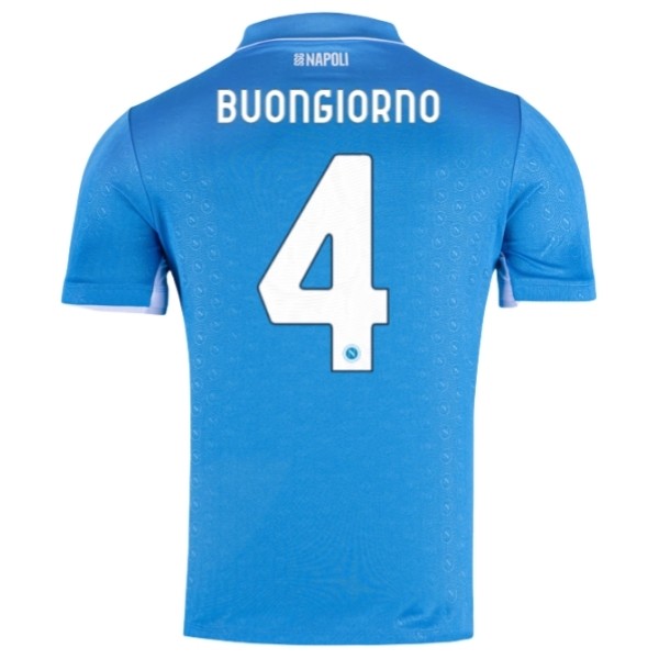 SSC Napoli Hemmatröja 2024/25 Kortärmad Alessandro Buongiorno 4