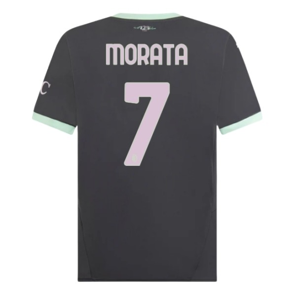 Billiga Fotbollströjor AC Milan Tredjetröja 2024/25 Kortärmad Álvaro Morata 7