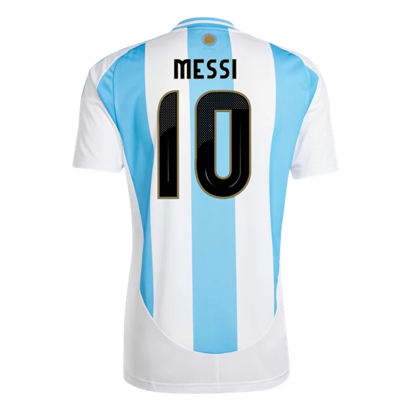 Billiga Fotbollströjor Herr Argentina Hemma Tröja Copa América 2024 Kortärmad Messi 10