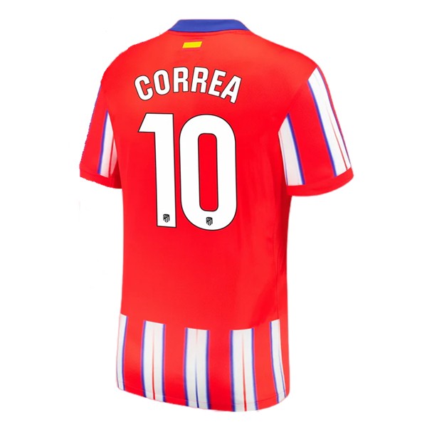 Billiga Fotbollströjor Herr Atletico Madrid Hemmatröja 2024/25 Kortärmad Angel Correa 10