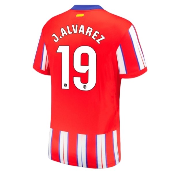 Billiga Fotbollströjor Herr Atletico Madrid Hemmatröja 2024/25 Kortärmad Julián Alvarez 19