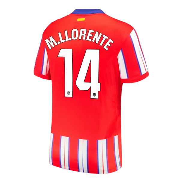 Billiga Fotbollströjor Herr Atletico Madrid Hemmatröja 2024/25 Kortärmad Marcos Llorente 14