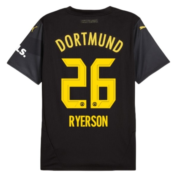 Billiga Fotbollströjor Herr BVB Borussia Dortmund Bortatröja 2024/25 Kortärmad Julian Ryerson 26