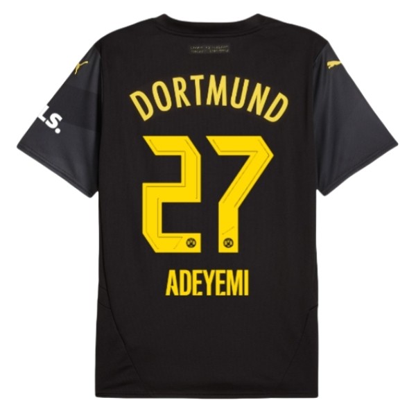 Billiga Fotbollströjor Herr BVB Borussia Dortmund Bortatröja 2024/25 Kortärmad Karim Adeyemi 27