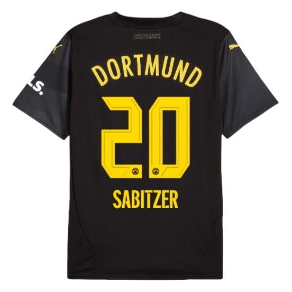 Billiga Fotbollströjor Herr BVB Borussia Dortmund Bortatröja 2024/25 Kortärmad Marcel Sabitzer 20