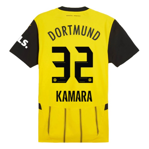 Billiga Fotbollströjor Herr BVB Borussia Dortmund Hemmatröja 2024/25 Kortärmad Abdoulaye Kamara 32