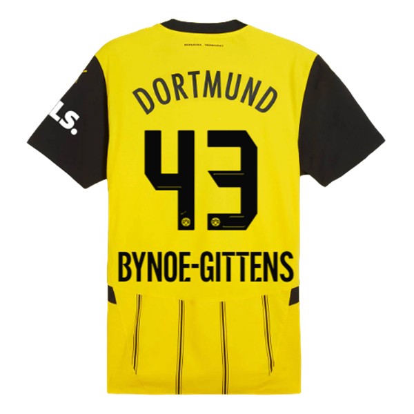 Billiga Fotbollströjor Herr BVB Borussia Dortmund Hemmatröja 2024/25 Kortärmad Jamie Bynoe-Gittens 43