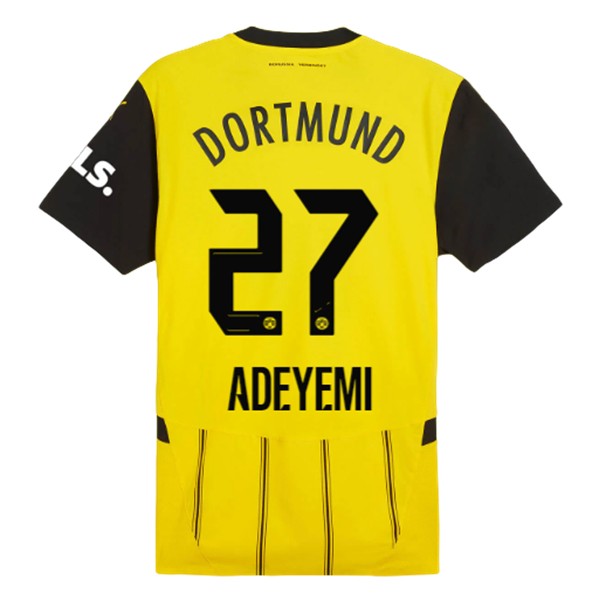 Billiga Fotbollströjor Herr BVB Borussia Dortmund Hemmatröja 2024/25 Kortärmad Karim Adeyemi 27