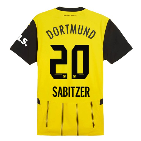 Billiga Fotbollströjor Herr BVB Borussia Dortmund Hemmatröja 2024/25 Kortärmad Marcel Sabitzer 20