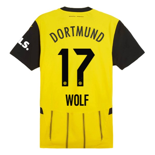 Billiga Fotbollströjor Herr BVB Borussia Dortmund Hemmatröja 2024/25 Kortärmad Marius Wolf 17