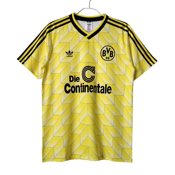 Billiga Fotbollströjor Herr BVB Borussia Dortmund Hemmatröja Retro 1988-1989 tröja