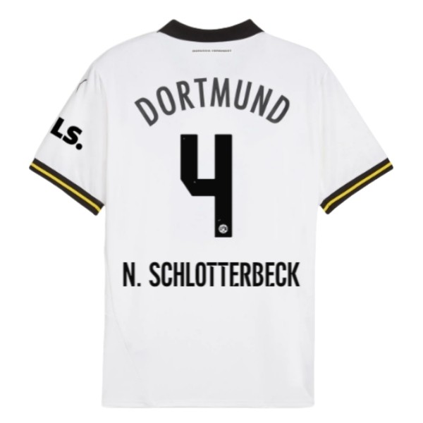 Billiga Fotbollströjor Herr BVB Borussia Dortmund Tredjetröja 2024/25 Kortärmad Nico Schlotterbeck 4