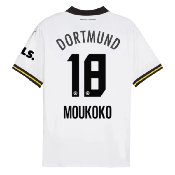 Billiga Fotbollströjor Herr BVB Borussia Dortmund Tredjetröja 2024/25 Kortärmad Youssoufa Moukoko 18