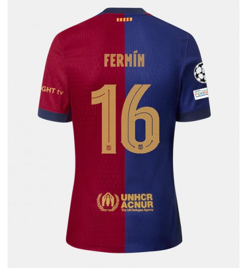 Billiga Fotbollströjor Herr FC Barcelona Hemmatröja 2024/25 Kortärmad Fermín López 16