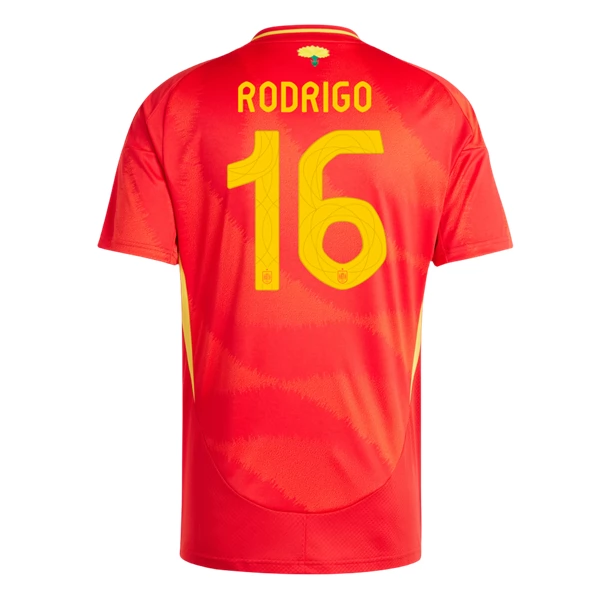 Billiga Fotbollströjor Herr Spanien Hemmaställ EM 2024 röd Kortärmad Rodrigo 16