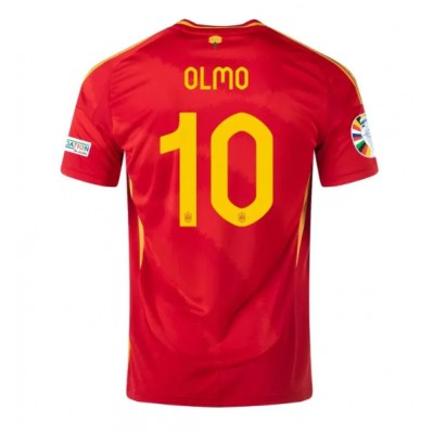 Billiga Fotbollströjor Spanien Landslagströja Hemmatröja EM 2024 Dani Olmo 10