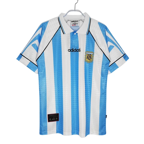 Matchtröjor Fotboll Argentina Fotbollströja Hemmaställ Retro Fotbollströjor 1996