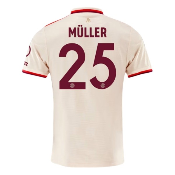 Billiga Fotbollströjor Herr FC Bayern München Tredjetröja 2024/25 Kortärmad Thomas Muller 25