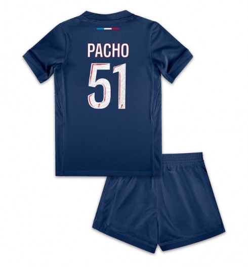 Fotbollskläder Set Barn Paris Saint-Germain Hemmatröja 2024/25 Willian Pacho 51