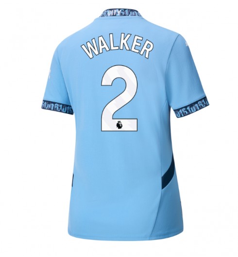 Dam Manchester City Hemmatröja 2024/25 Kortärmad Fotbollströja med namn Kyle Walker 2