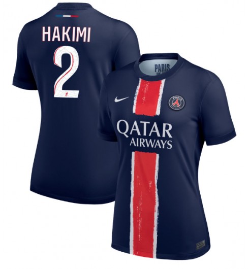 Billiga Fotbollströjor Dam Paris Saint-Germain Hemmatröja 2024/25 med tryck Achraf Hakimi 2