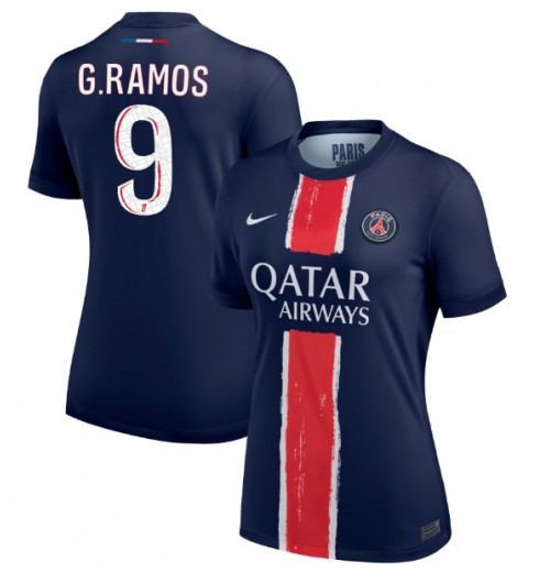 Billiga Fotbollströjor Dam Paris Saint-Germain Hemmatröja 2024/25 med tryck Gonçalo Ramos 9