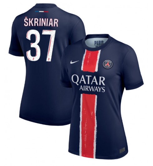 Billiga Fotbollströjor Dam Paris Saint-Germain Hemmatröja 2024/25 med tryck Milan Skriniar 37