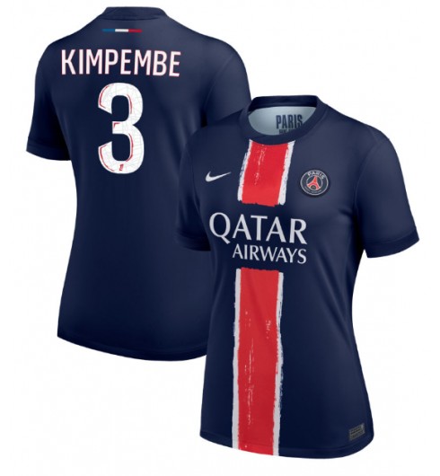 Billiga Fotbollströjor Dam Paris Saint-Germain Hemmatröja 2024/25 med tryck Presnel Kimpembe 3