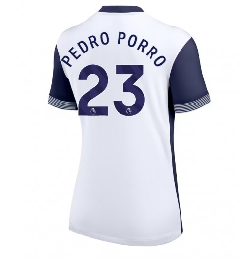 Köpa Matchtröjor Fotboll Dam Tottenham Hotspur Hemmatröja 2024/25 Kortärmad Pedro Porro 23