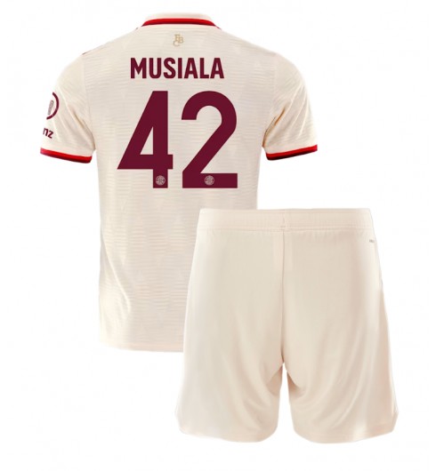 Fotbollskläder Set Barn Bayern München Tredjetröja 2024/25 Jamal Musiala 42